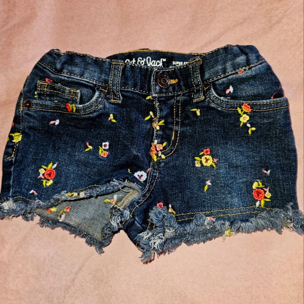 Floral Cat & Jack Toddler Shorts
